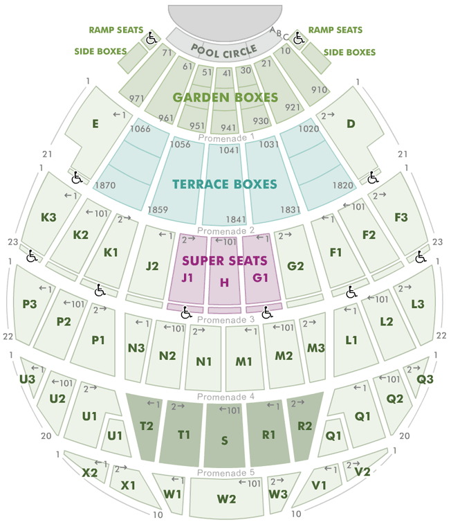 Hollywood Bowl Seating Chart